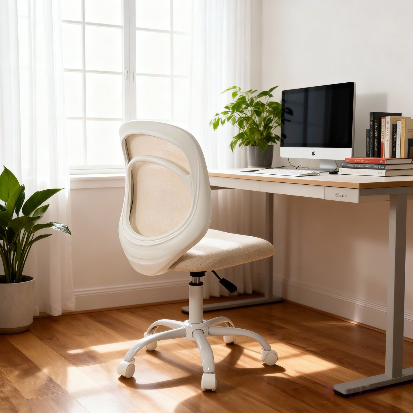 Contemporary Modern High-End Recliner Ergonomic Fabric PU Chrome Office Chair Swivel with Adjustable Height Executive Task Chair