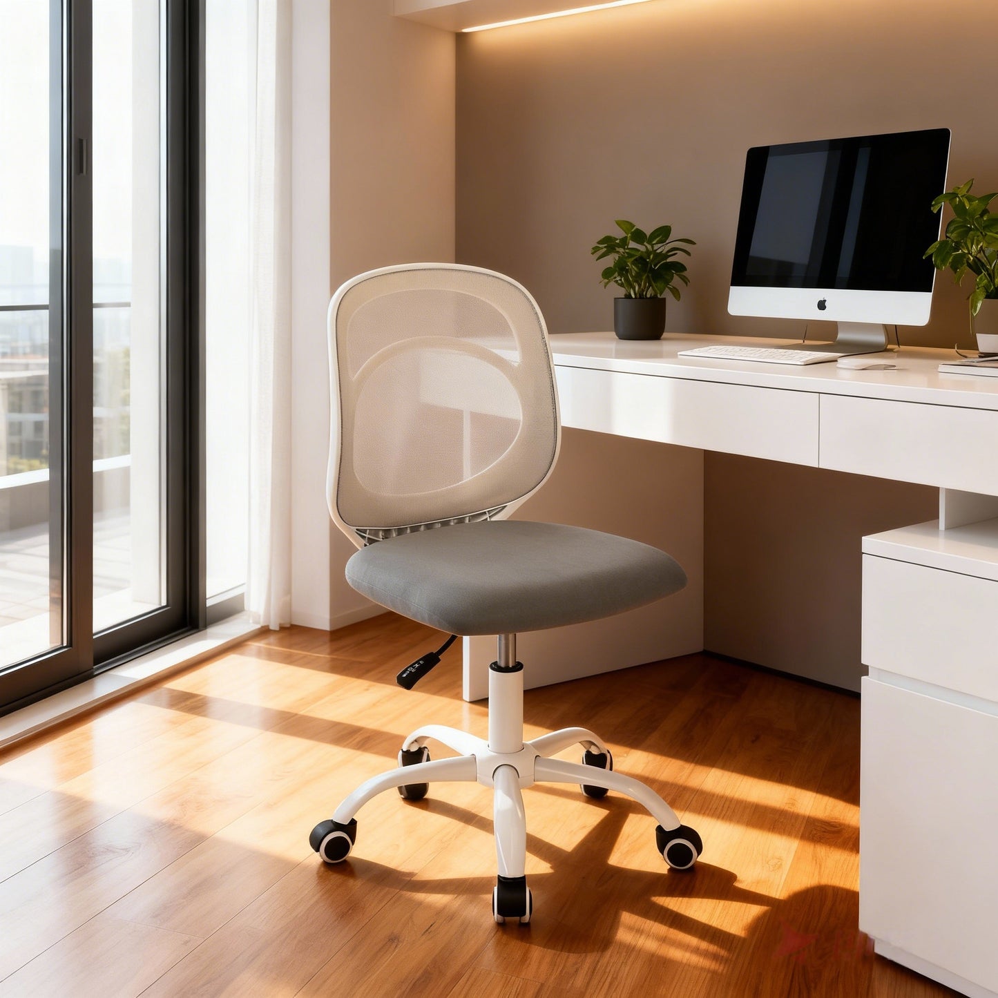 Contemporary Modern High-End Recliner Ergonomic Fabric PU Chrome Office Chair Swivel with Adjustable Height Executive Task Chair